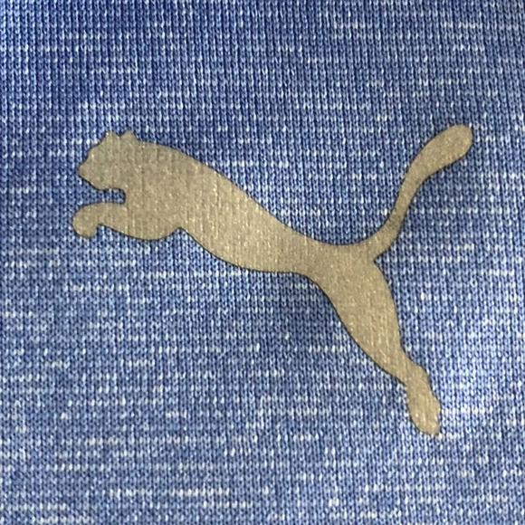 Puma 1/2 Zip Long Sleeve Stand Up Collared Top in Heather Light Purple Size S - Picture 14 of 15